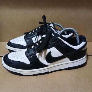 Nike Women 9 Dunk Low Panda Retro Shoes White Black Sneakers